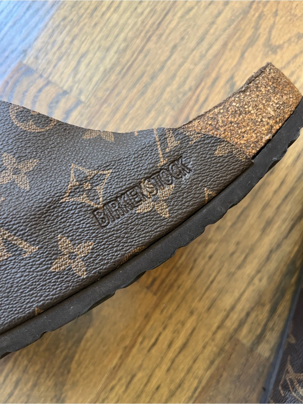 Louis Vuitton Birkenstock Monogram Double-Buckle Slide Sandals Sz 42 - Picture 5 of 11